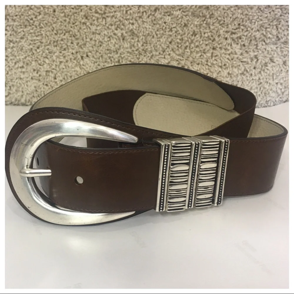 Chico’s brown  leather belt